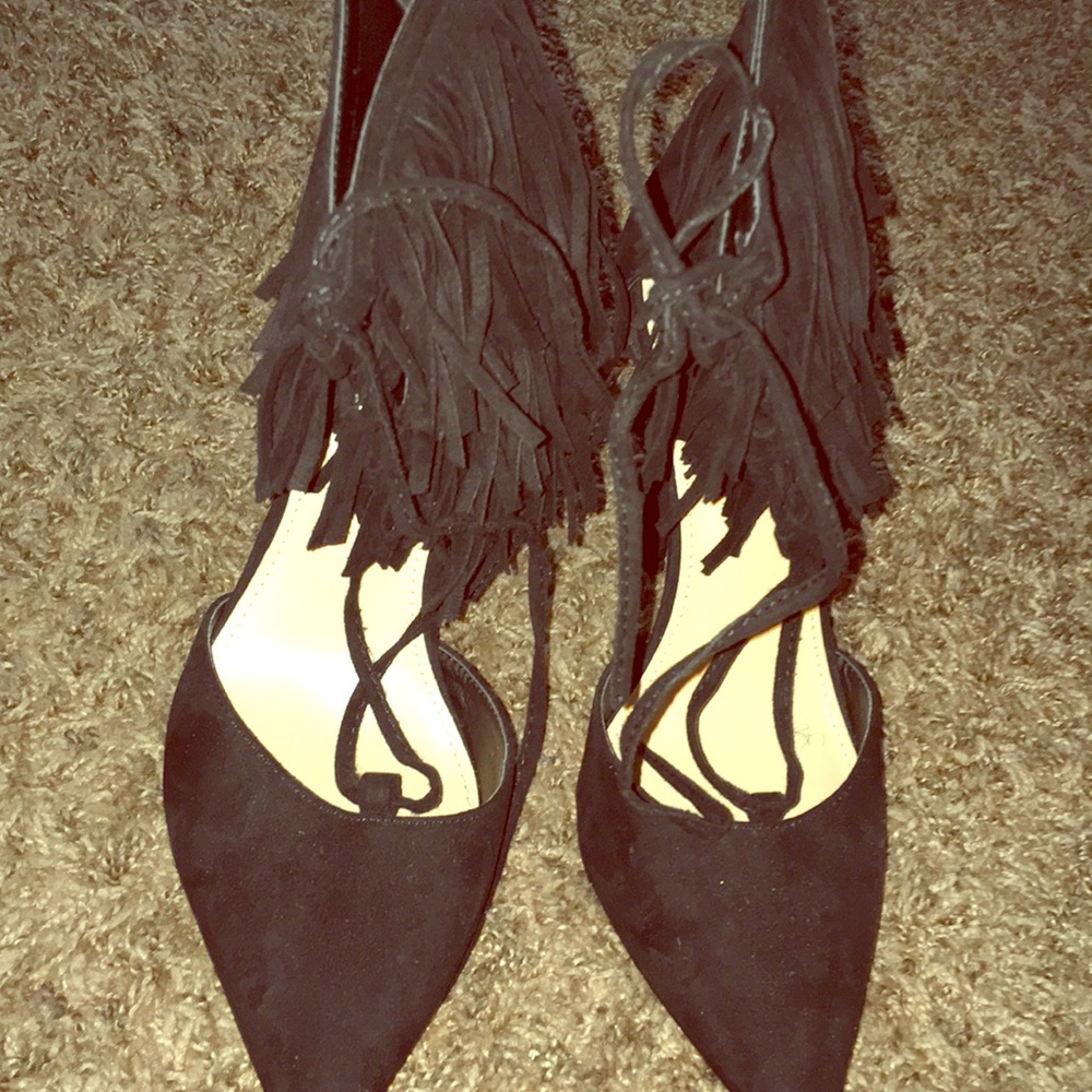 Black heels.
